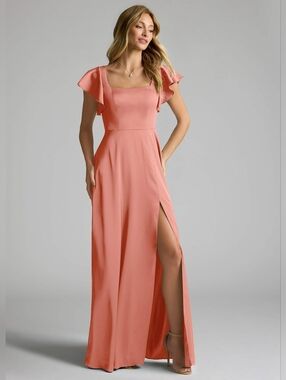 Azazie Bondi Sunset Stretch Satin Bridesmaid Dress